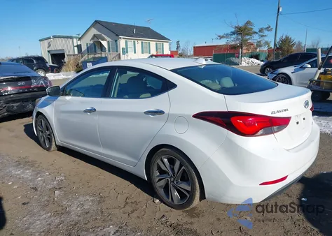 2014 Hyundai Elantra Limited z USA, uszkodzony, nr VIN 5NPDH4AE4EH457061
